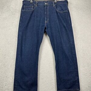 Pendleton Men Relaxed Straight Jeans 40X34 Blue Dark Washed 5 Pocket Denim Pants
